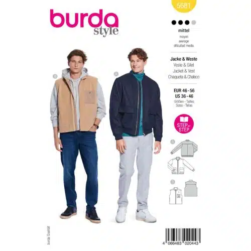 Burda Patroon 5681 - Blouse en Vest