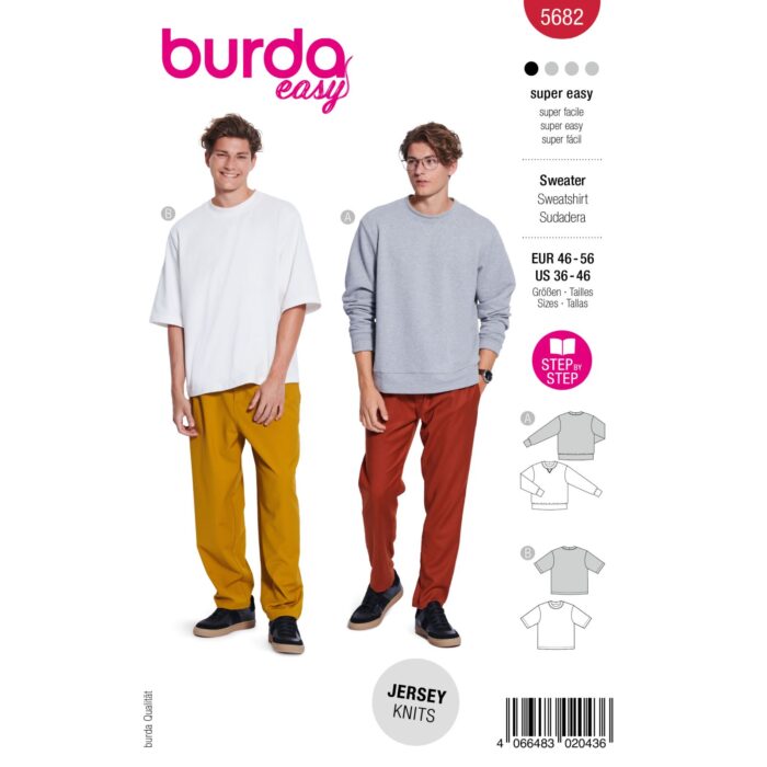 Burda Patroon 5682 - Sweater en Shirt