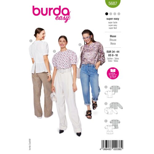 Burda Patroon 5687 - Blouse in Variaties