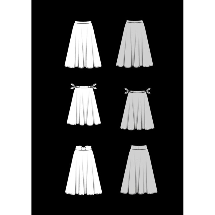 Burda Patroon 5690 - Rok in Variaties