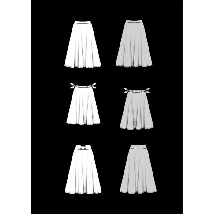 Burda Patroon 5690 - Rok in Variaties