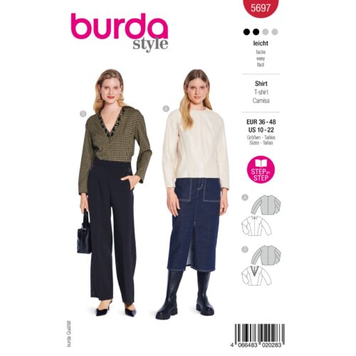 Burda Patroon 5697 - Blouse in Variaties