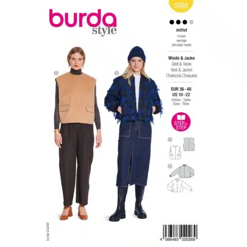 Burda Patroon 5698 - Vest en Jasje