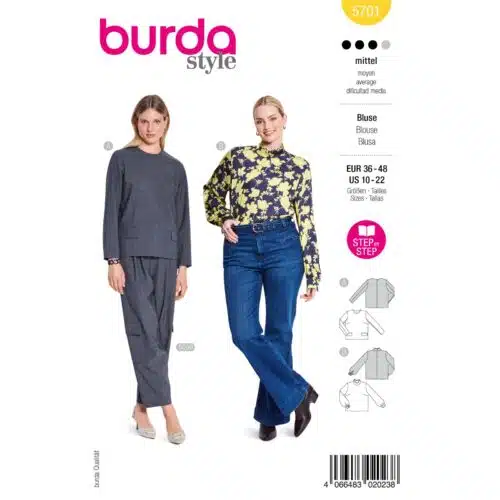 Burda Patroon 5701 - Blouse in Variaties