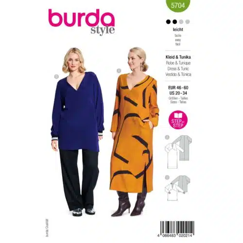 Burda Patroon 5704 - Jurk en Tuniek