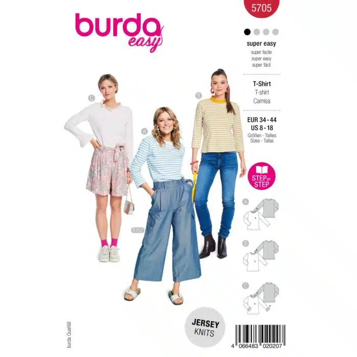 Burda Patroon 5705 - Shirt in Variaties