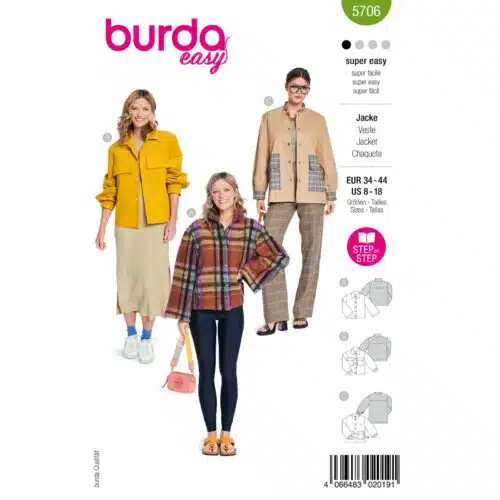 Burda Patroon 5706 - Jas in Variaties