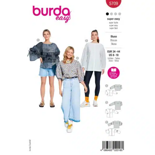 Burda Patroon 5709 - Blouse in Variaties