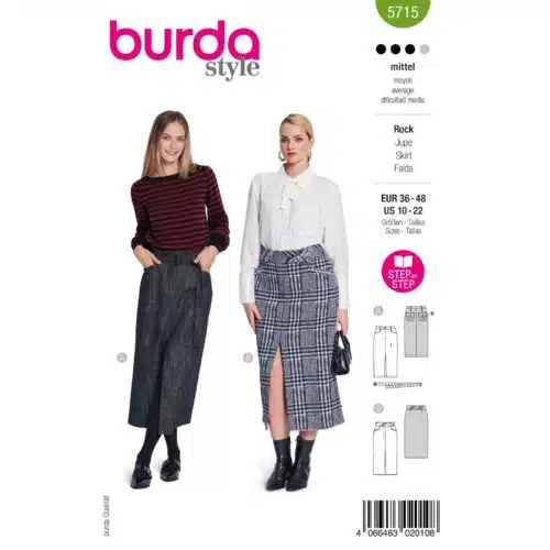 Burda Patroon 5715 - Rok in Variaties
