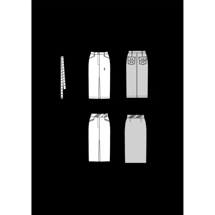 Burda Patroon 5715 - Rok in Variaties