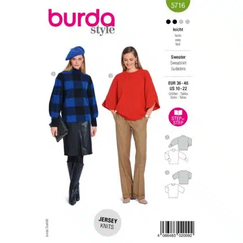 Burda Patroon 5716 - Sweater in Variaties