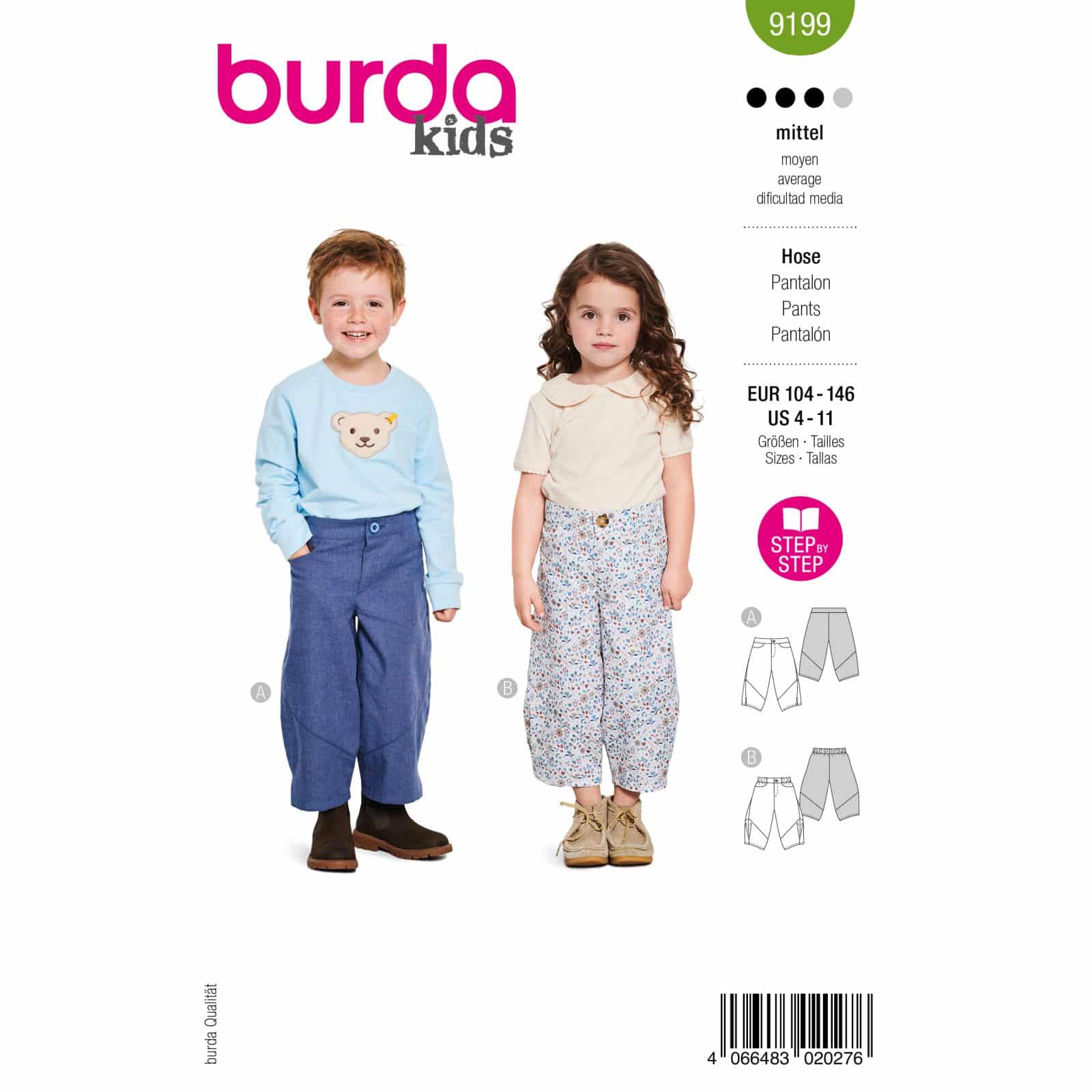 Burda Patroon 9199 - Broek in Variaties