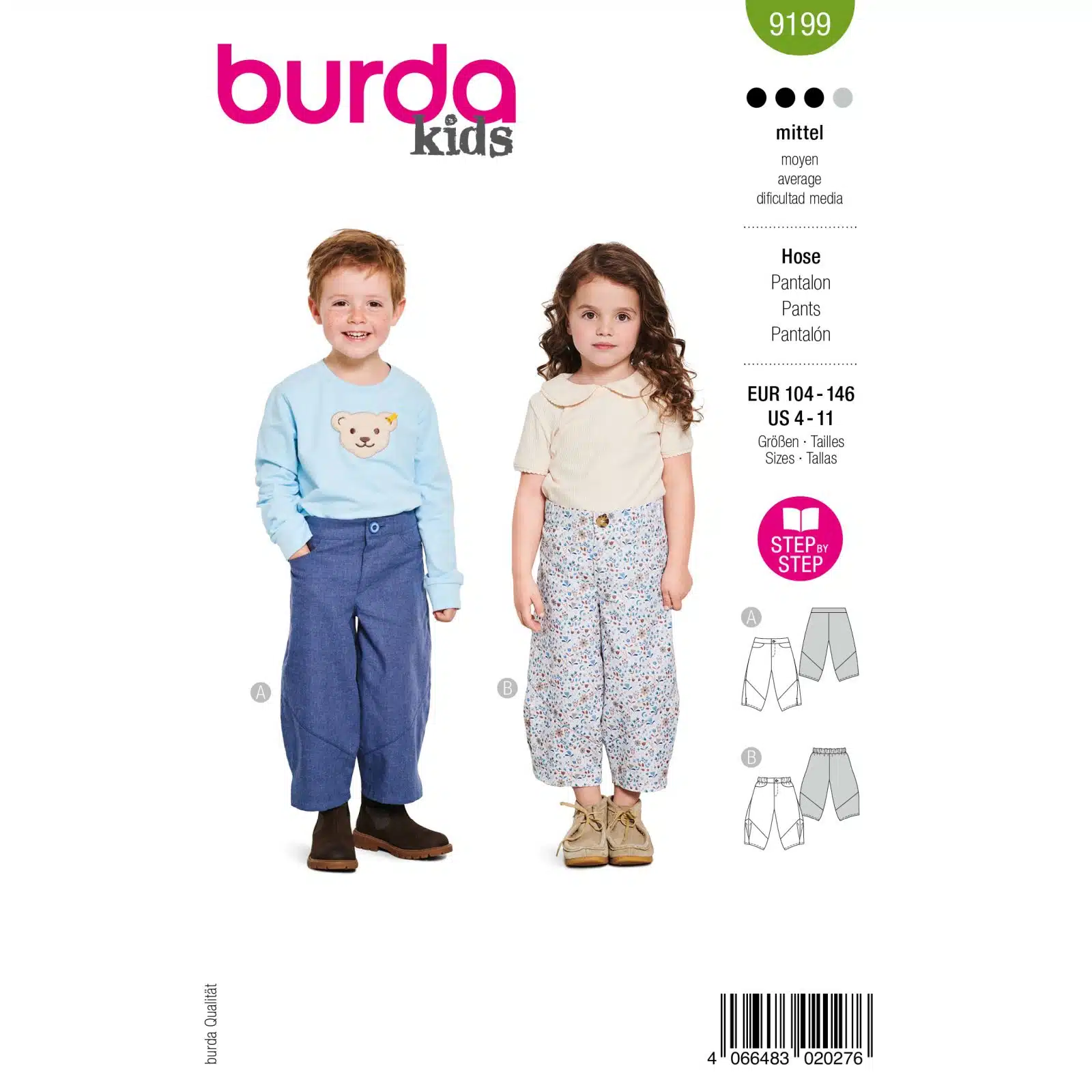 Burda Patroon 9199 - Broek in Variaties