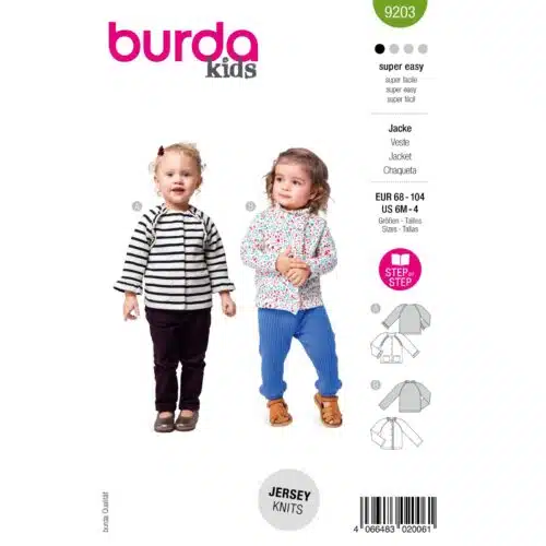 Burda Patroon 9203 - Jas in Variaties