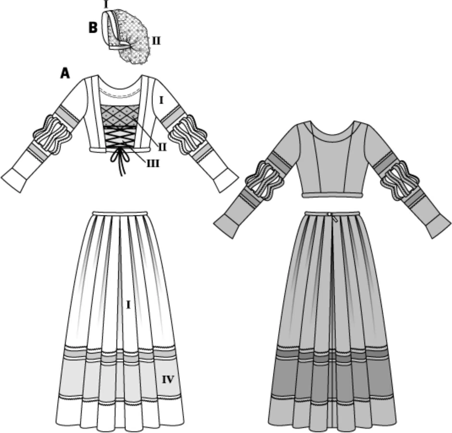 Burda Patroon 7171 - Jurk 'Renaissance'