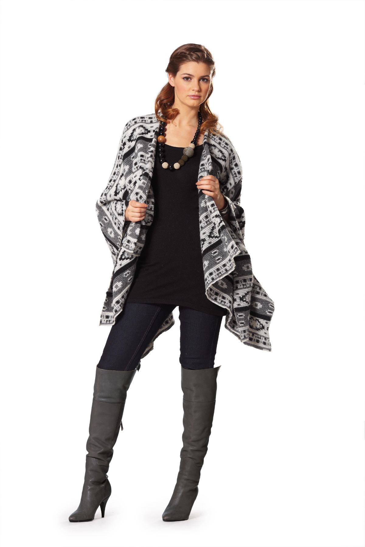 Burda Patroon 7313 - Cape in variaties