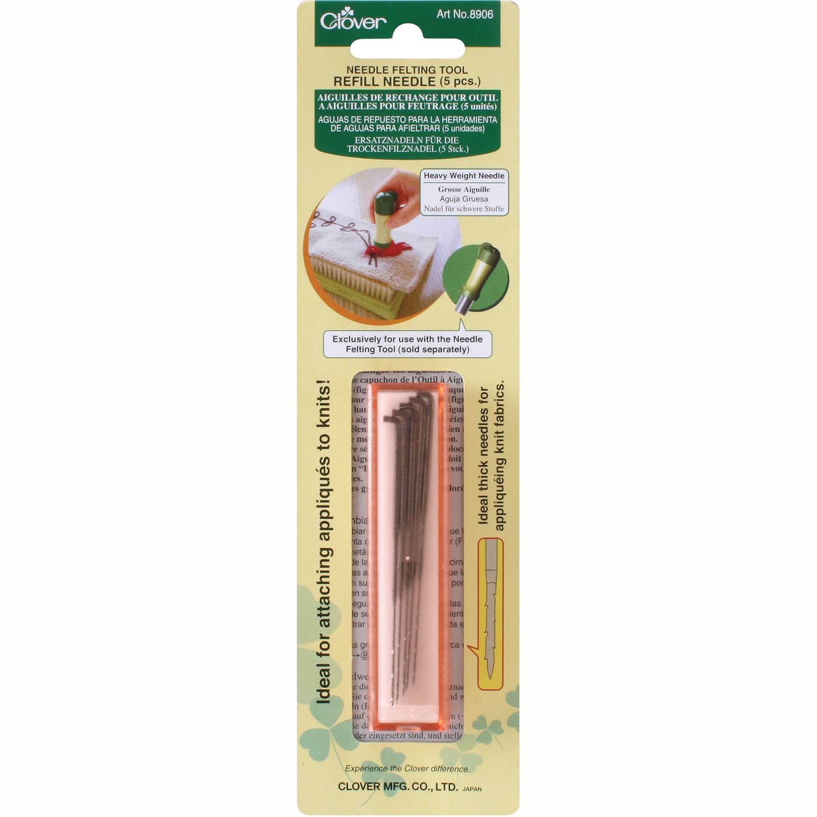 Clover Reserve Vilt Naalden Zwaar 5stuks