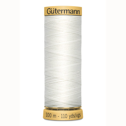Gutermann 100% Katoen Garen Wit-5709 100meter