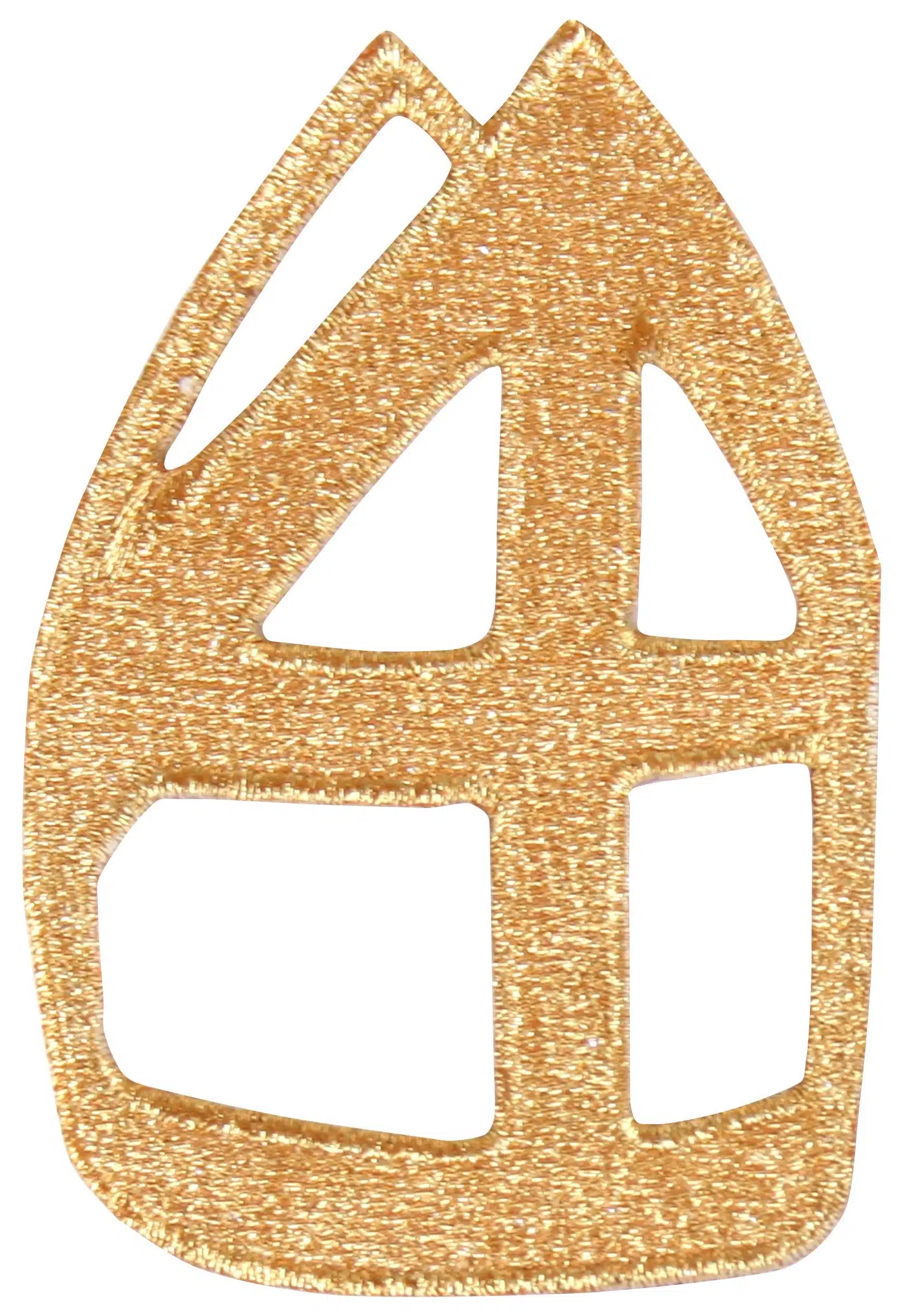 Applicatie Sint Mijter Goud Links 6.5x10cm