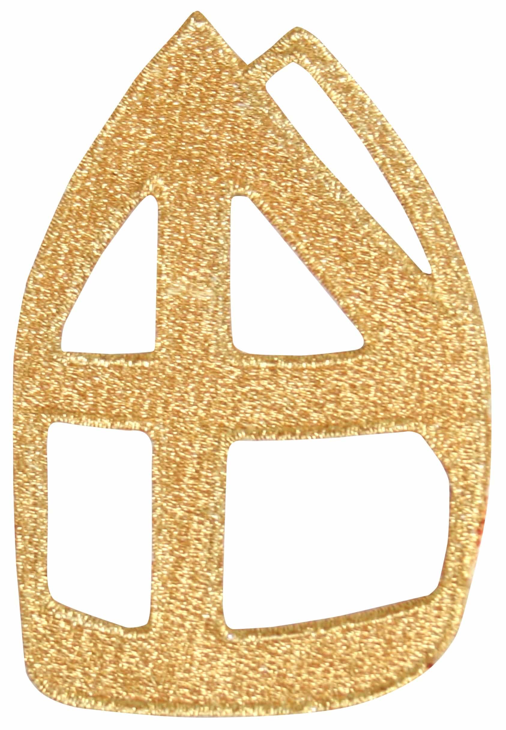 Applicatie Sint Mijter Goud Rechts 6.5x10cm
