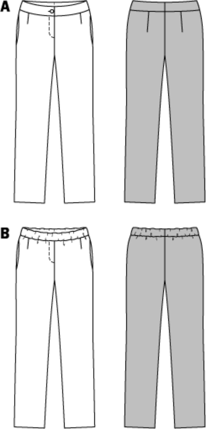 Burda Patroon 6952 - Broek in variaties