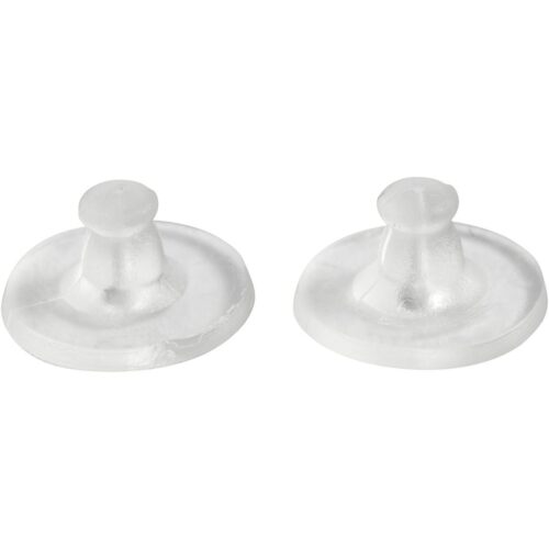Oorbel Achterkantjes Transparant 10mm 20stuks