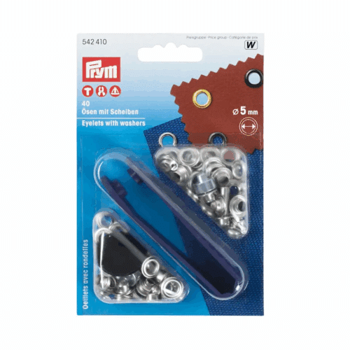 Prym Nestels 5mm Zilver 40stuks