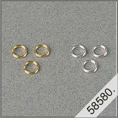 Splitring Zilver 5mm 12stuks