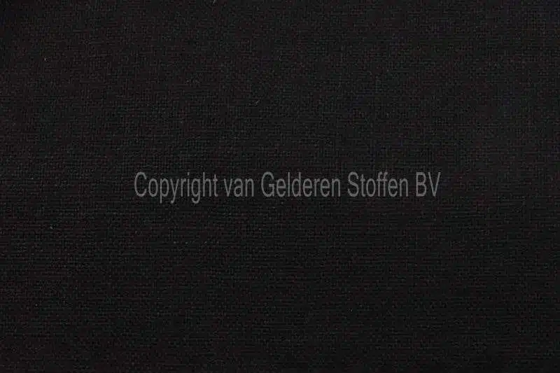 Stof Effen Katoen Zwart