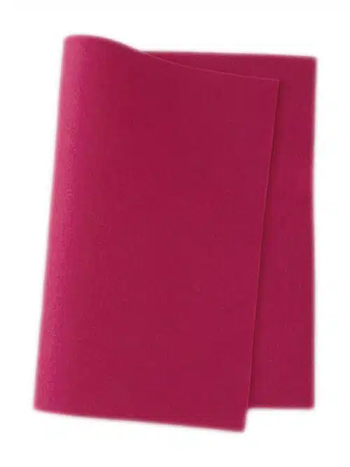 True Vilt 100% Wol 20x30cm Zacht Fuchsia
