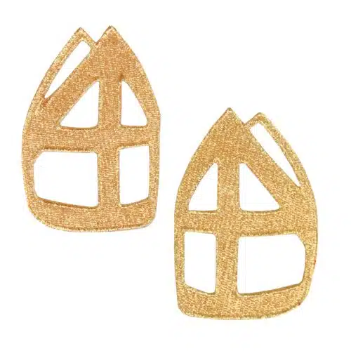 Applicatie Sint Mijter Goud Links 6.5x10cm