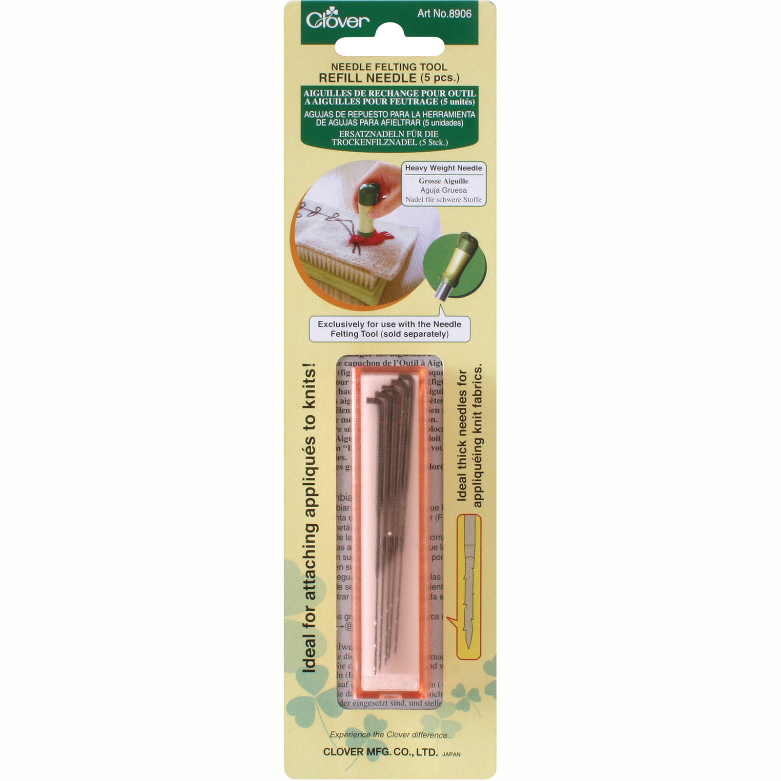 Clover Reserve Vilt Naalden Zwaar 5stuks