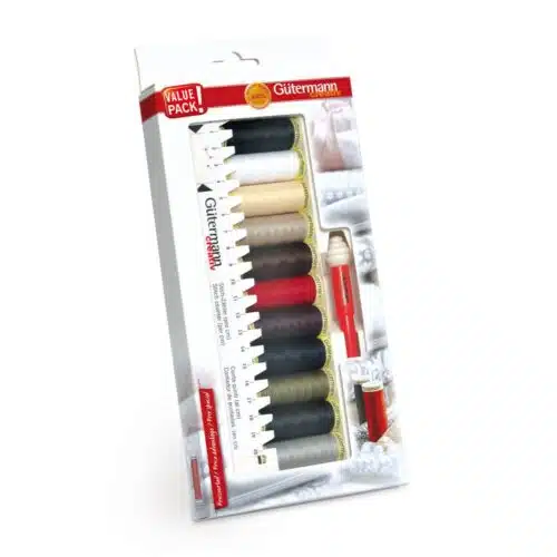 Gutermann Set Tornmes, Zoommaatje en Garens 11x100meter