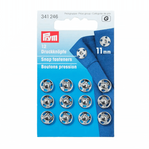Prym Opnaaidrukker Zilver 11mm 12stuks