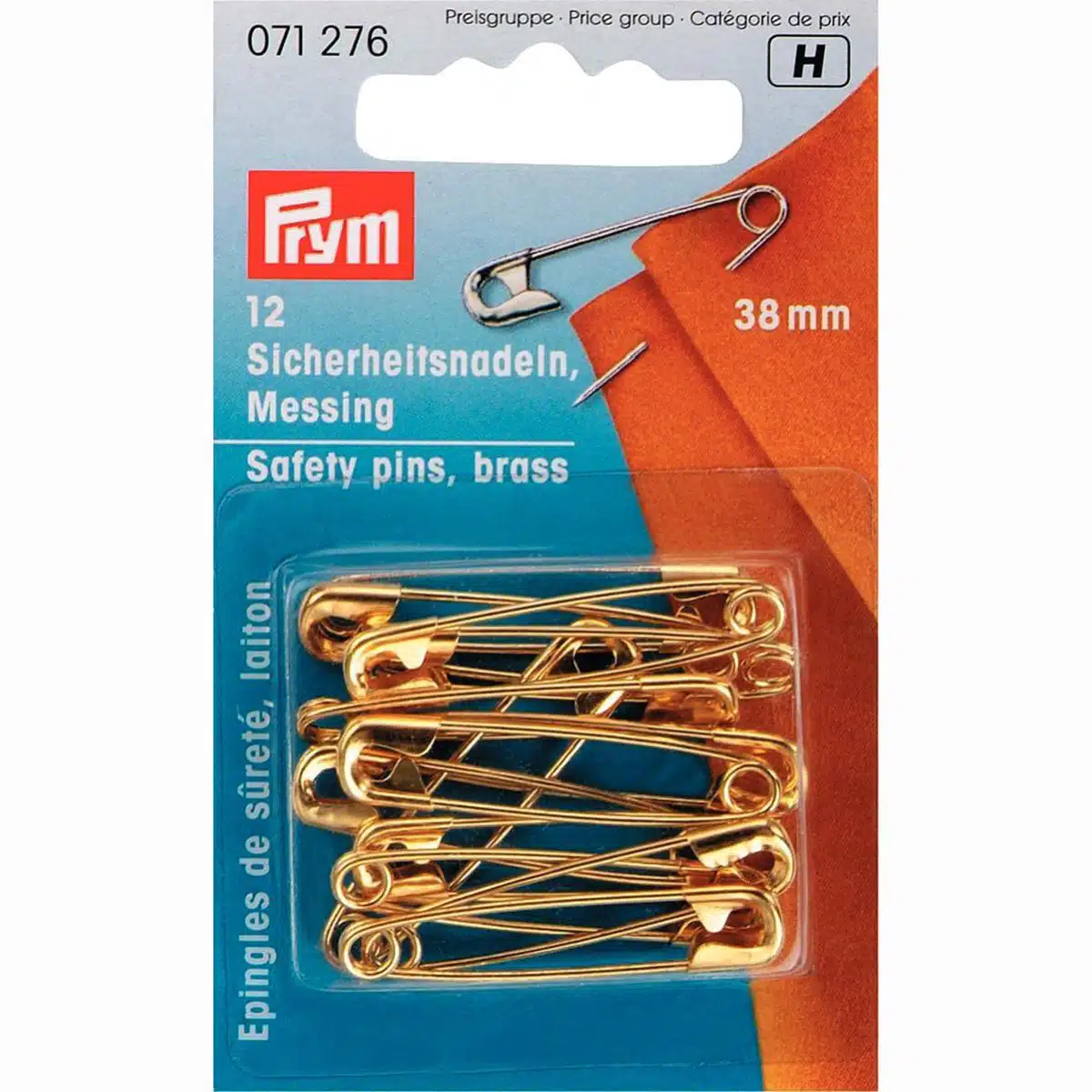 Prym Veiligheidsspelden Goud 38mm