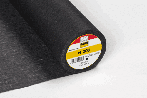 Vlieseline Zwart H200