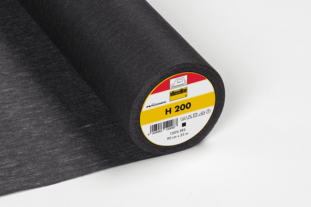 Vlieseline Zwart H200