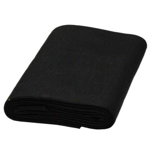 Boordstof Grof Zwart 16x75cm