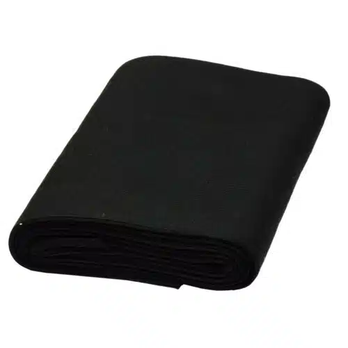 Boordstof Grof Zwart 16x75cm