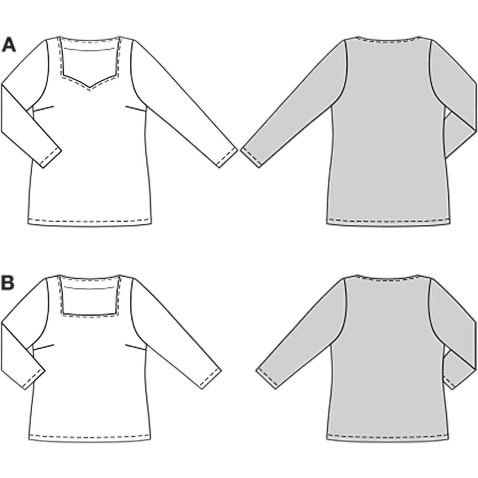 Burda Patroon 5731 - Shirt in Variaties