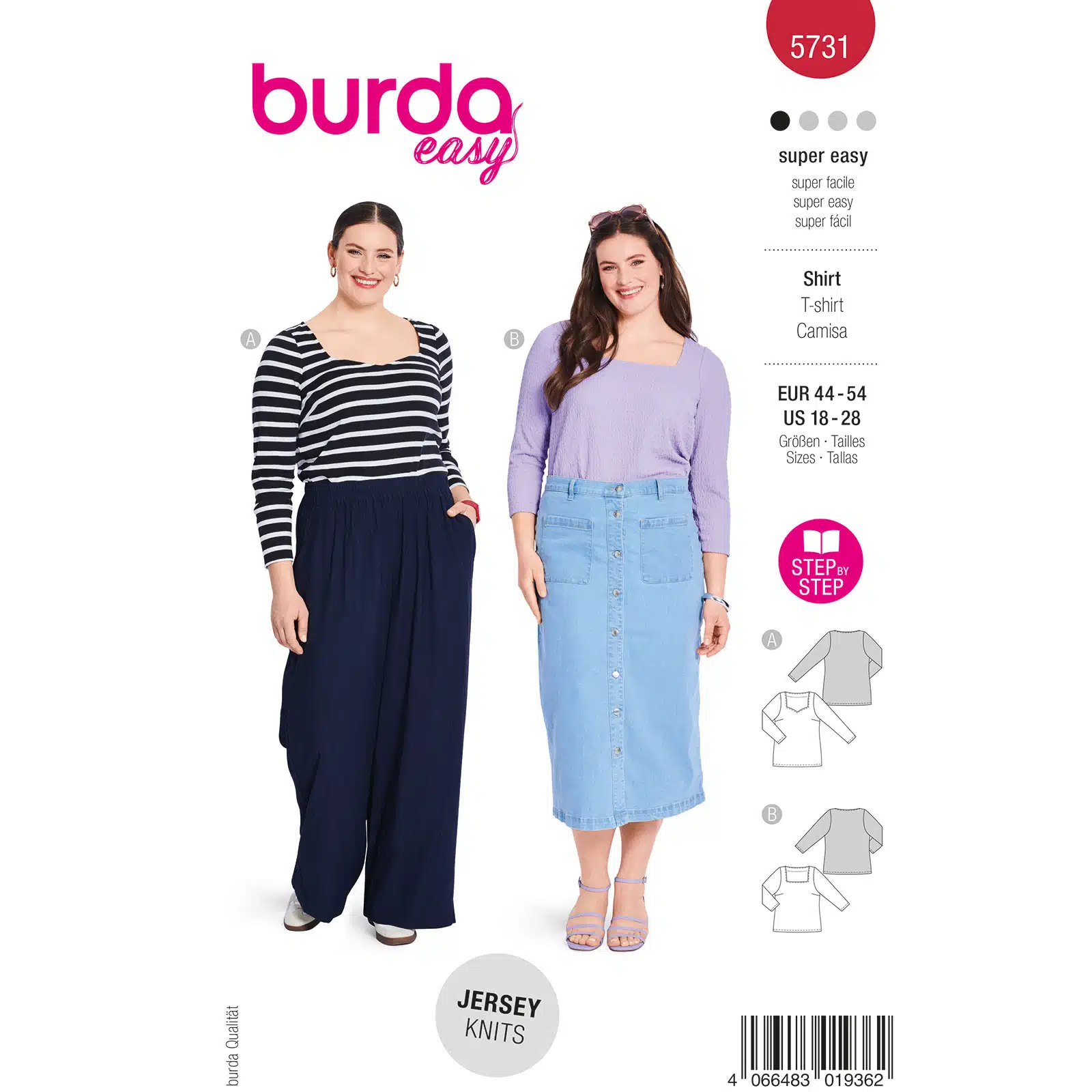 Burda Patroon 5731 - Shirt in Variaties