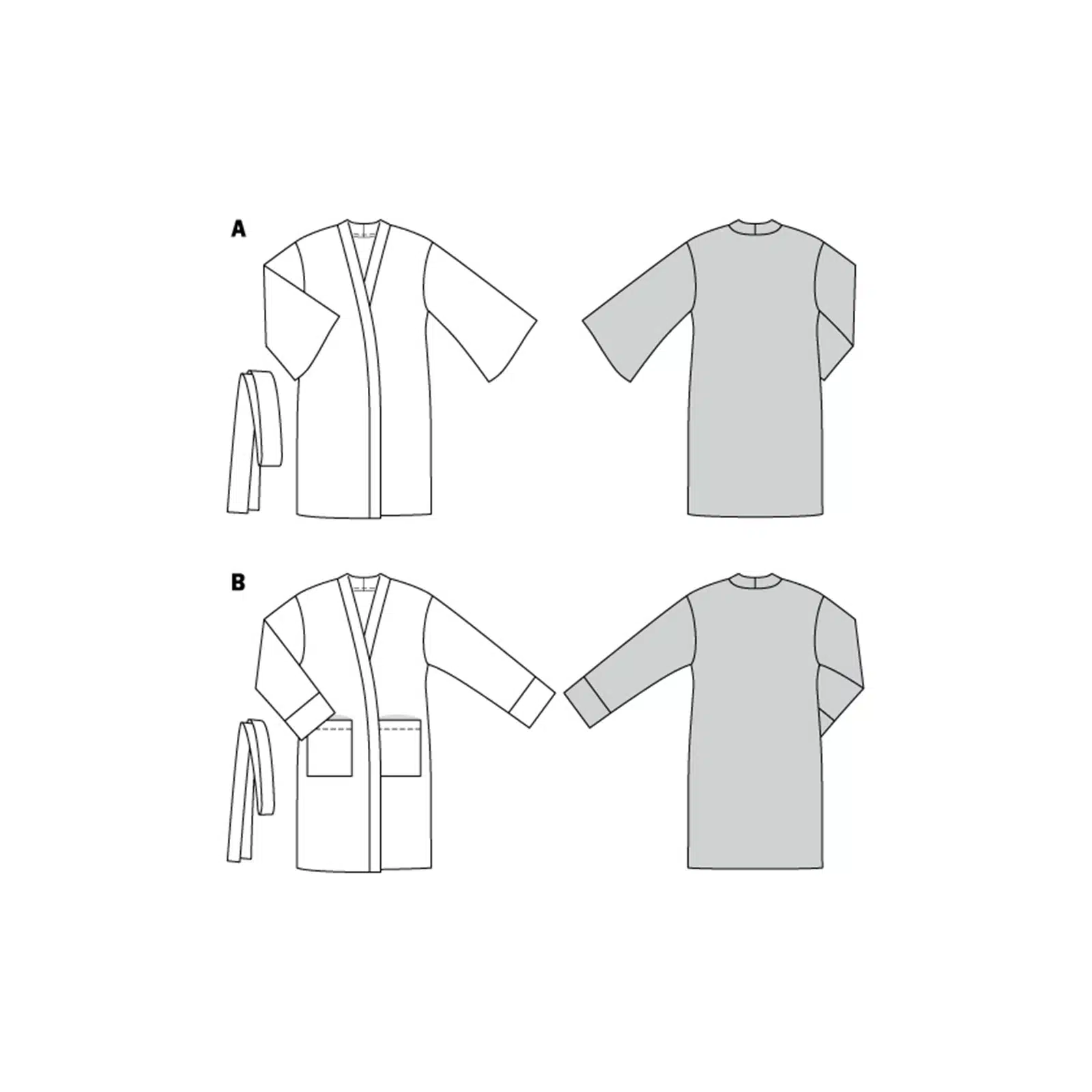 Burda Patroon 6161 - Kimono in Variaties