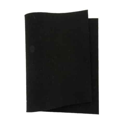 Certi Vilt 100% Wol 3mm 22,5x30cm Zwart