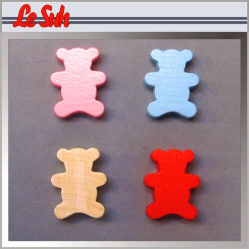 Kraal Houten Beer Naturel 7mm 2stuks