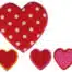 Applicatie Hartjes Rood/Roze 4stuks