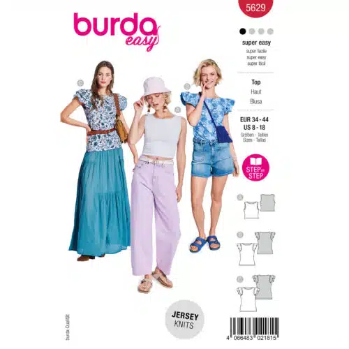 Burda Patroon 5629 - Shirt in Variaties