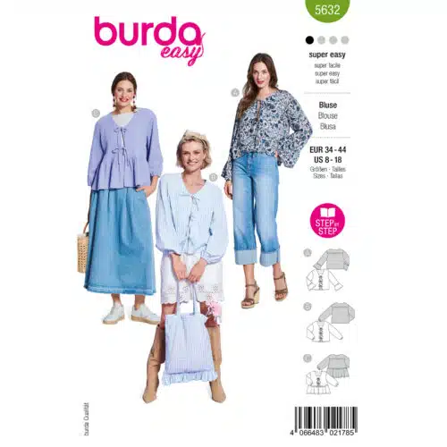 Burda Patroon 5632 - Blouse in Variaties