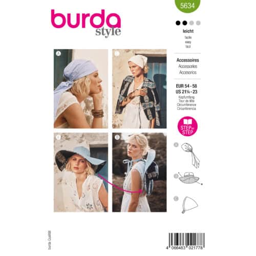 Burda Patroon 5634 - Hoed in Variaties