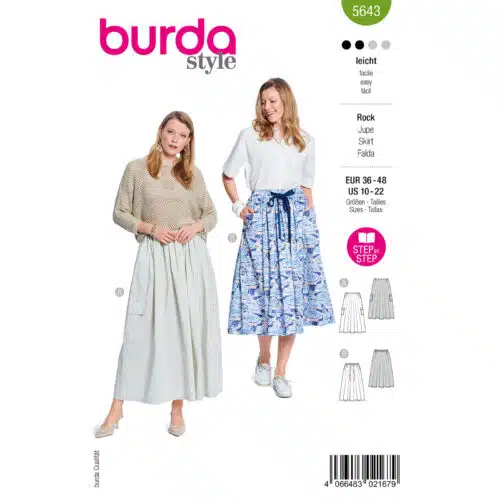Burda Patroon 5643 - Rok in Variaties