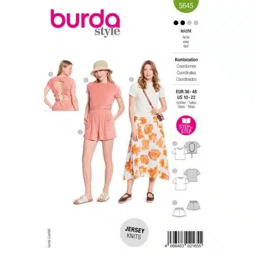 Burda Patroon 5645 - Broek en Shirt in Variaties